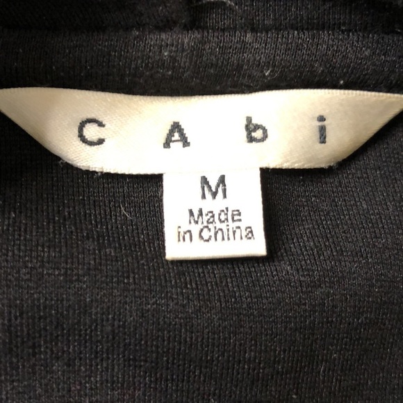 CAbi Style #911 Black Knit Button Front Blazer w Waterfall Collar - Size Medium - Picture 4 of 6